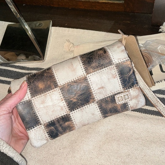 NWT Bed Stu Cadence PW Wallet Wristlet Crossbody Bag  Black Nectar Lux MSRP $198 - Picture 4 of 15